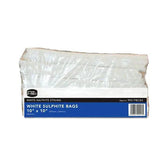 White Sulphite Flat Bags Strung  Adomoo